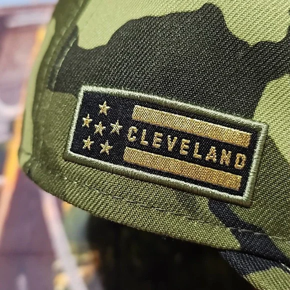 Cleveland Indians Camo Promodel Hat 7 1/4 - Picture 3 of 10